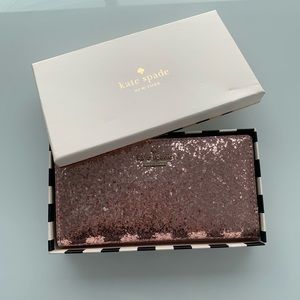 Kate Spade clutch - all pink glitter